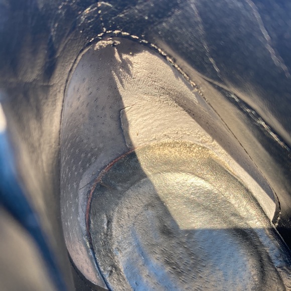 Sperry Top Sider Black Leather Ankle Heeled Booties Women’s Size 8 - Picture 11 of 15